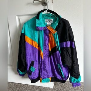 Vintage Casual Isle Funky Windbreaker